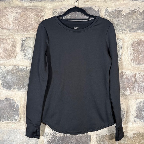ClimateRight by Cuddl Duds Tops - ClimateRight by‎ Cuddl Duds Black Long Sleeve Top Thumb Hole Small Warm Winter